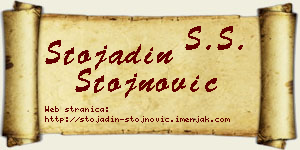 Stojadin Stojnović vizit kartica